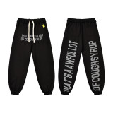 High-end foreign trade version of  THAT'S A AWFUL LOT OF COUGH SYRUP  printed all-over hoodie and pants set