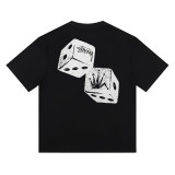 Cross-border European and American foreign trade S-letter printed cartoon series street casual loose-fitting unisex short-sleeve shirt
