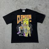 American high street niche fashion brand summer new skull figure basketball print retro loose round neck short sleeve T-shirt