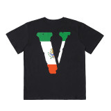 VLONE FOG short-sleeve Grim Reaper limited edition large V high street T-shirt, loose fit, printed, American style, JUICE WRLD collaboration tee