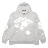 Cross-border foreign trade top version Sp555der spider web American style trendy unisex pullover hoodie