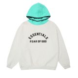 New autumn and winter FOG ICON sub-line ESSENTIALS silicone letter fleece-lined hoodie, unisex