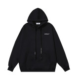 High-quality OFF American streetwear brand heavyweight Angel Caravaggio pure cotton arrow print hoodie OW sweatshirt for men and women