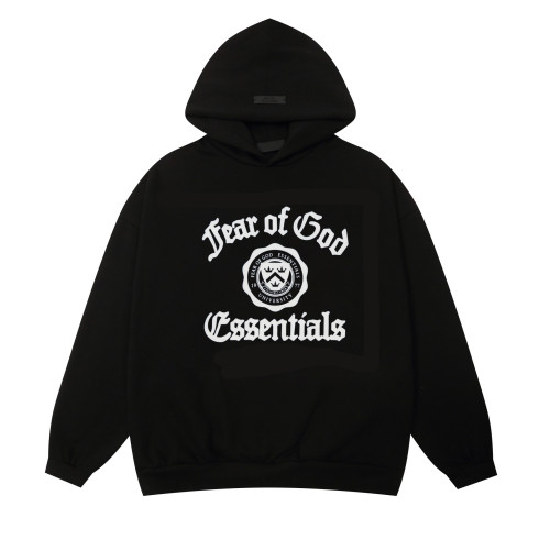 FOG ICON American high street fashion brand, fleece-lined casual couple's heavy-weight hooded sweatshirt for autumn and winter, unisex