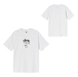 Original label one-piece dropshipping trendy brand STU West short-sleeve T-shirt with dice, black eight, ice cream designs, basic American style couple's wear for summer