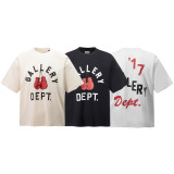 GALLERY DEPT TIDE trendy brand classic letter slogan LOGO gradient print short-sleeve T-shirt unisex