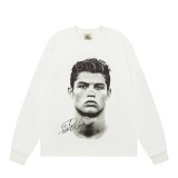 Saint Michael European and American trendy street rock vintage washed distressed digital print long-sleeve T-shirt for men
