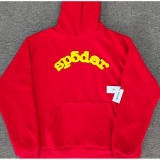 25ss European and American trendy brand overseas edition heavyweight hoodie, trendy couple's spider web Sp5der sweatshirt, cross-border bestseller