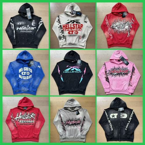 Autumn Hell Star New European and American Trendy Brand Washed Vintage Hoodie for Men, Women, Teenagers, and Couples