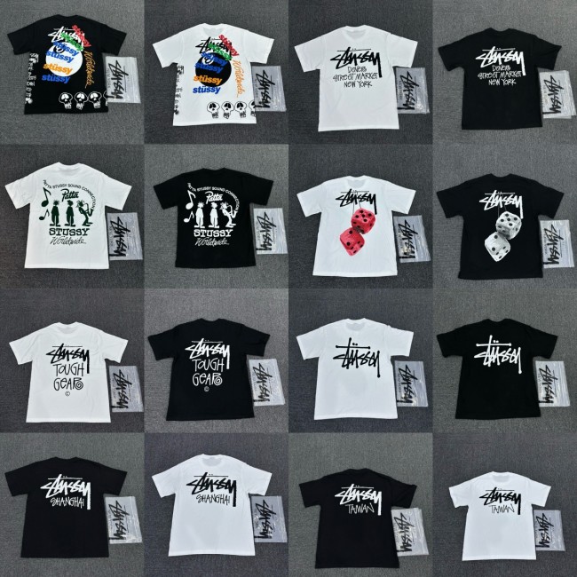 New cross-border men's and women's short-sleeve T-shirts, summer men's loose 230g heavy silk screen printed T-shirts