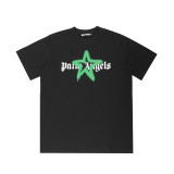 Popular cross-border e-commerce brand Palmt: New summer short-sleeve T-shirt with round neck, letter print, unisex, loose fit, European and American style