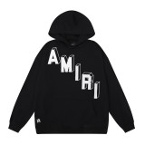 25ss cross-border foreign trade high-quality AMI American streetwear brand loose-fit printed hooded unisex sweatshirt wholesale