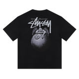 Cross-border European and American foreign trade S-letter printed cartoon series street casual loose-fitting unisex short-sleeve shirt
