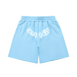 Cross-border hip-hop European and American trendy shorts 555555 spider web letter loose Sp5der shorts for men in stock for summer
