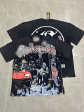 Cross-border American niche trendy brand T-shirt with skull print, loose fit, short sleeves, vintage washed, unisex and versatile