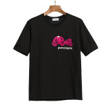 Wholesale cross-border European and American trendy brand Palm Angels decapitated bear print short-sleeve t-shirts for men and women, couples' high street half-sleeve shirts