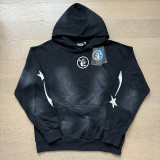 Autumn Hell Star New European and American Trendy Brand Washed Vintage Hoodie for Men, Women, Teenagers, and Couples