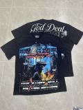 American-style super popular niche trendy brand summer Hell Star full-print graffiti short-sleeve loose-fit unisex T-shirt