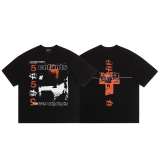 American trendy high street ERD 'Melancholic Rich Kid' retro print short-sleeve summer loose casual trendy couple's T-shirt for men