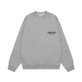 FOG Essentials Zone high-quality American streetwear flocked heat-printed fleece-lined hoodie for men