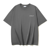 25ss high-quality OFF OW trendy high street arrow print summer short-sleeve casual loose T-shirt for men and women couples