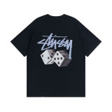 Original brand spring/summer new trendy brand STU classic cruiser print letter unisex short-sleeve shirt available for dropshipping
