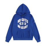 24ss American high street fashion brand HELL street heavy print terry sweatshirt casual sports hooded set for men and women