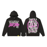 Cross-border American style new English letter print autumn and winter high street trendy loose casual unisex pure cotton hooded sweatshirt