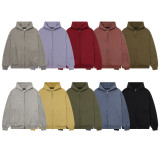 Cross-border autumn and winter new FOG ESSENTIALS letter print men's loose zip-up hooded sweatshirt women's hoodie