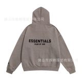 Cross-border autumn and winter FOG loose casual letter print unisex high street hooded sweatshirt basic trendy sweatshirt