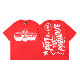 25ss Cross-Border Foreign Trade Hellstar American Trend High Street Retro Print Summer Loose Short-Sleeve T-Shirt Unisex