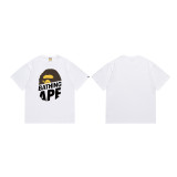 Original brand dropshipping cross-border hot-selling BAPE long-term stable supply double-thread men's and women's casual sports short-sleeve T-shirts