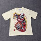 American high street niche fashion brand summer new skull figure basketball print retro loose round neck short sleeve T-shirt