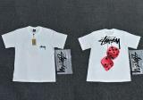 New cross-border men's and women's short-sleeve T-shirts, summer men's loose 230g heavy silk screen printed T-shirts