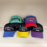 Cross-border European and American trendy brand God&speed skull letter embroidered baseball cap, curved brim cap, unisex outdoor cap
