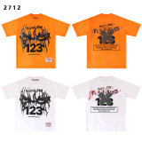 26ss Cross-Border Foreign Trade RRR123 CVA American Style Trendy Streetwear Vintage Washed Loose Short-Sleeve T-Shirt for Men
