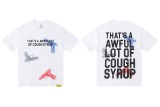 Cross-border high-quality  THAT'S A AWFUL LOT OF COUGH SYRUP  short-sleeve pure cotton round-neck T-shirt for men