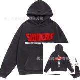 Cross-border autumn and winter FOG loose casual letter print unisex high street hooded sweatshirt basic trendy sweatshirt