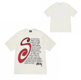 Dropshipping trendy brand short-sleeve T-shirt with dice lettering, basic style, American-style couple's summer outfit