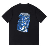 Dropshipping trendy brand short-sleeve T-shirt, high-quality seamless tubular fabric, unisex, foreign trade cross-border summer
