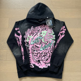 Cross-border American-style trendy brand loose-fitting men's hooded sweatshirt, foreign trade street casual jacket, women's hoodie and pants set