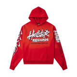 New Hellstar European and American fashion brand high street fleece washed distressed zip-up hoodie for men and women