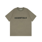 ss FOG ESSENTIALS American fashion brand loose high street embossed casual short-sleeve T-shirt for both men and women