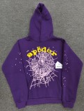 25ss European and American trendy brand overseas edition heavyweight hoodie, trendy couple's spider web Sp5der sweatshirt, cross-border bestseller