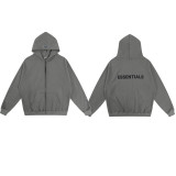 Correct version FOG ICON sub-line flocked letter casual loose high street fleece-lined couple's hooded sweatshirt for men and women
