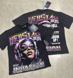 25ss American trendy high street Hellstar heavy washed distressed loose vintage short-sleeve T-shirt unisex fashion brand