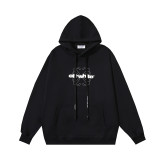 High-quality OFF American streetwear brand heavyweight Angel Caravaggio pure cotton arrow print hoodie OW sweatshirt for men and women