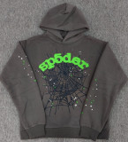 Overseas original heavyweight 450G thick fleece hoodie with foam-printed spider design for men and women Sp5der hoodie