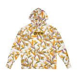 DREW ICON Smiling Sunflower Print Justin Bieber Trendy Unisex Casual Loose Hoodie Sweatshirt