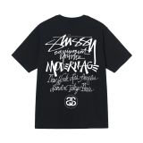 New high-quality Stussy short-sleeve T-shirt for foreign trade, 270g heavyweight, high quality, unisex